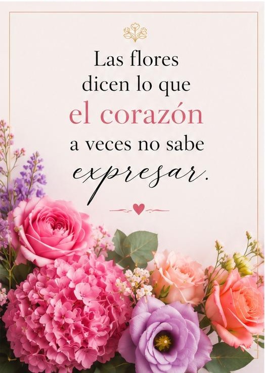 Las flores dicen lo que el corazón a veces no sabe expresar — Floristería Carvi